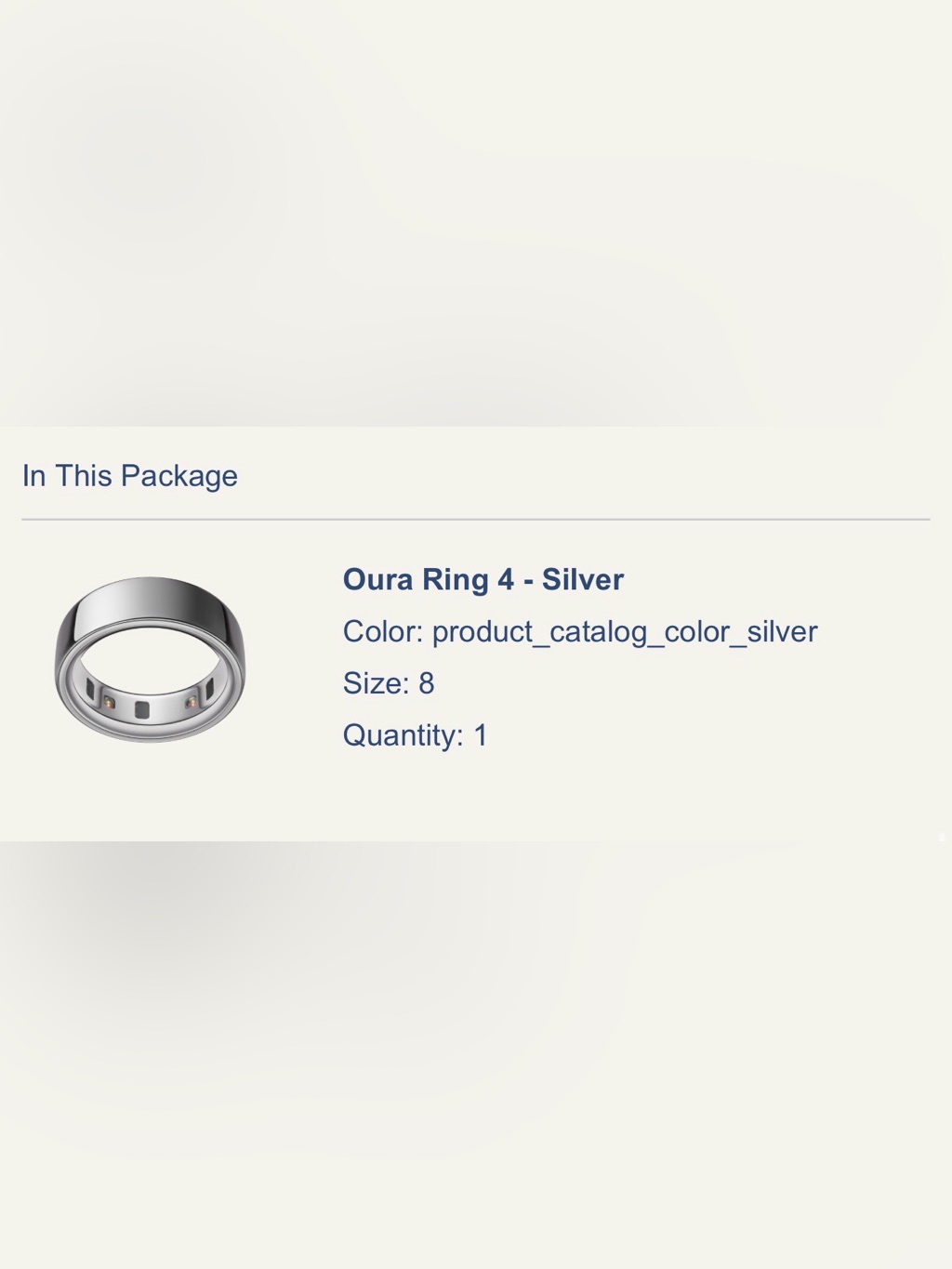 Oura Ring 4 Silver Finish Oura Ring 4 Silver Finish